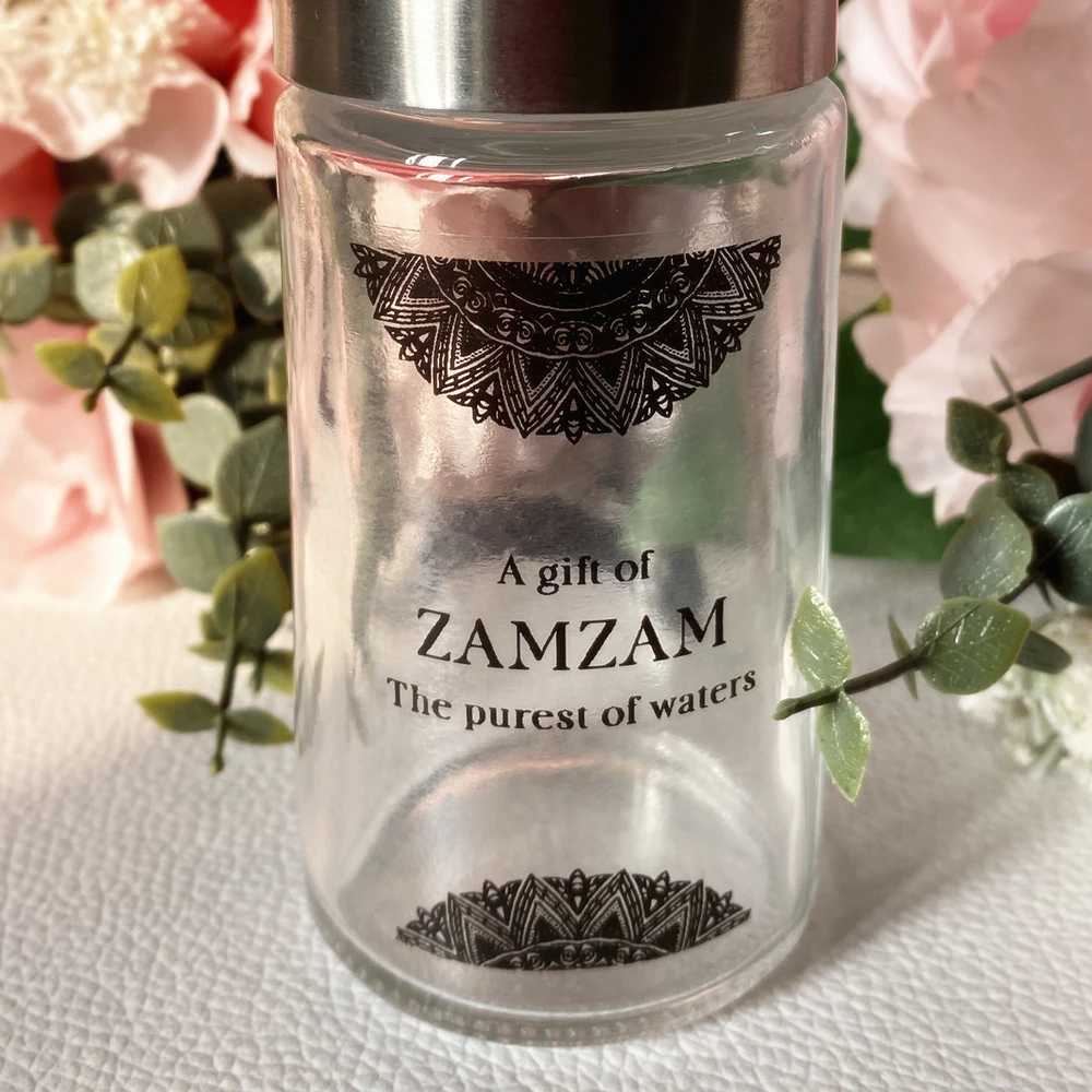 30 Personalize ZAM ZAM Water Bottle Stickers Party Islamic Wedding Favour Gift Label Seal
