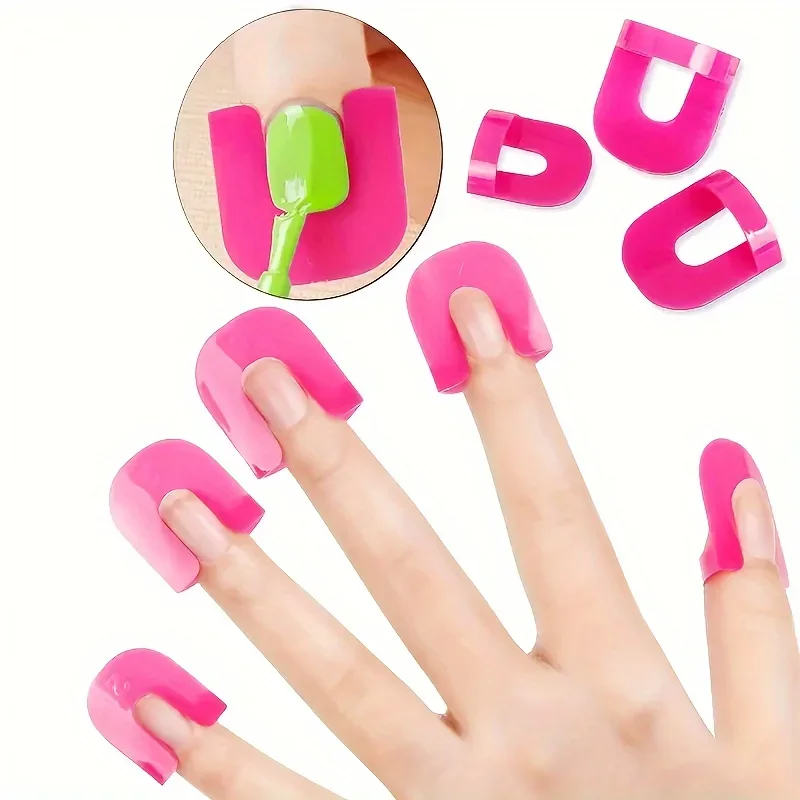 Reusable nail polish molds, nail polish protection tools