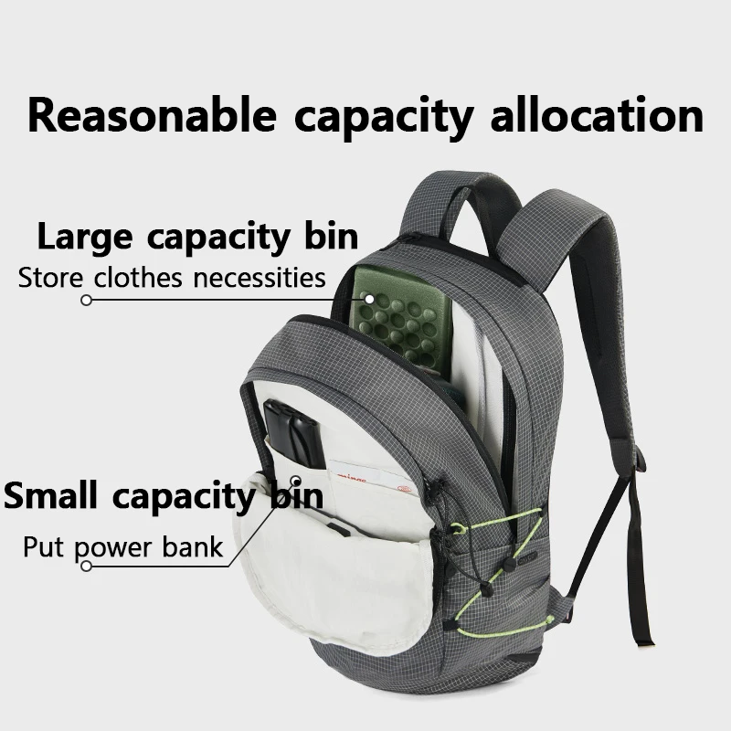 Naturehike Hiking Backpack Outdoor Travel Lightweight Bag Men Women Commuting Portable Exercise Oxygen Series 20L Backpack
