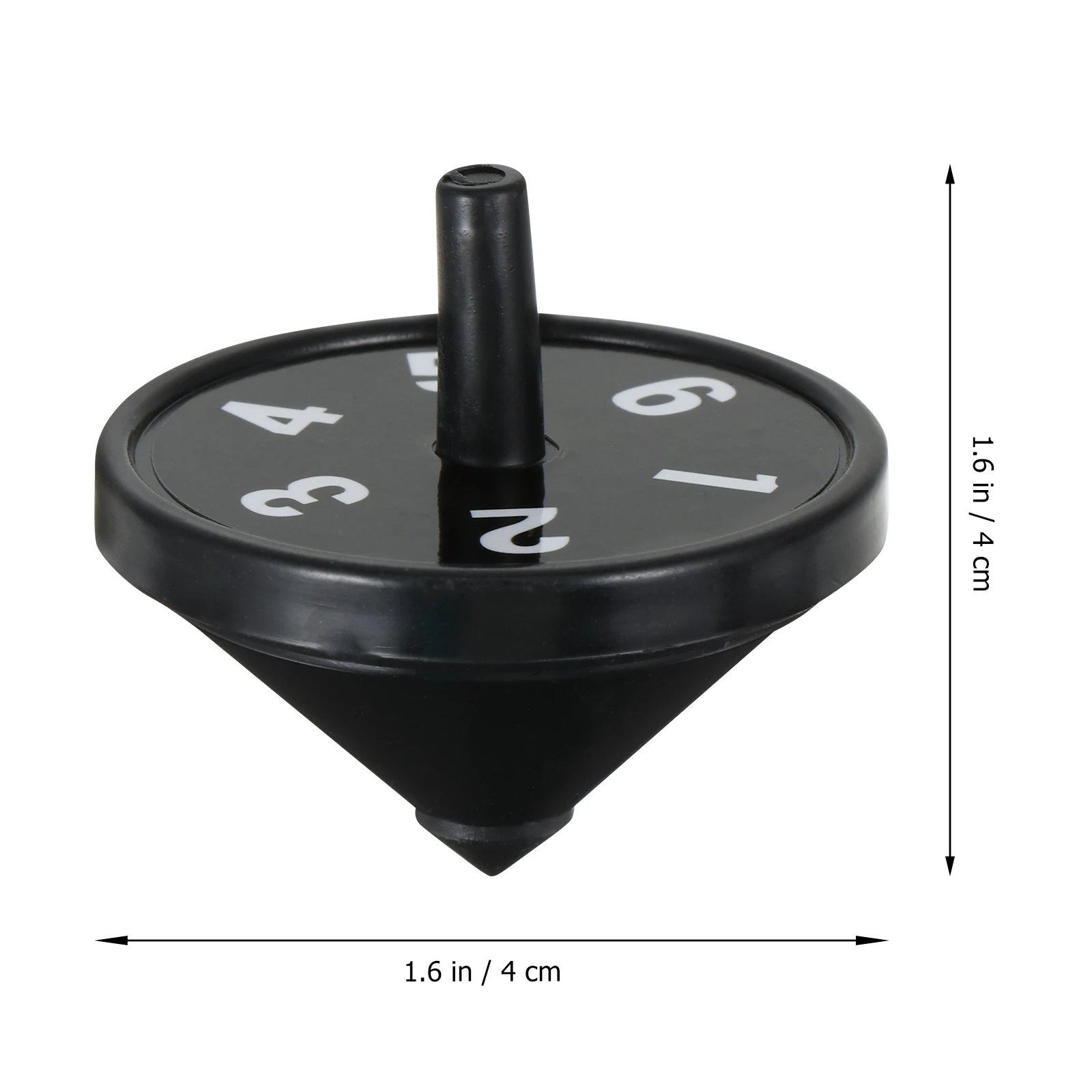 

10 Sets Decor Gyro Prop Lightweight Black Plastic Magician Top Party Child Creative Gyro Fun Surprise Creative