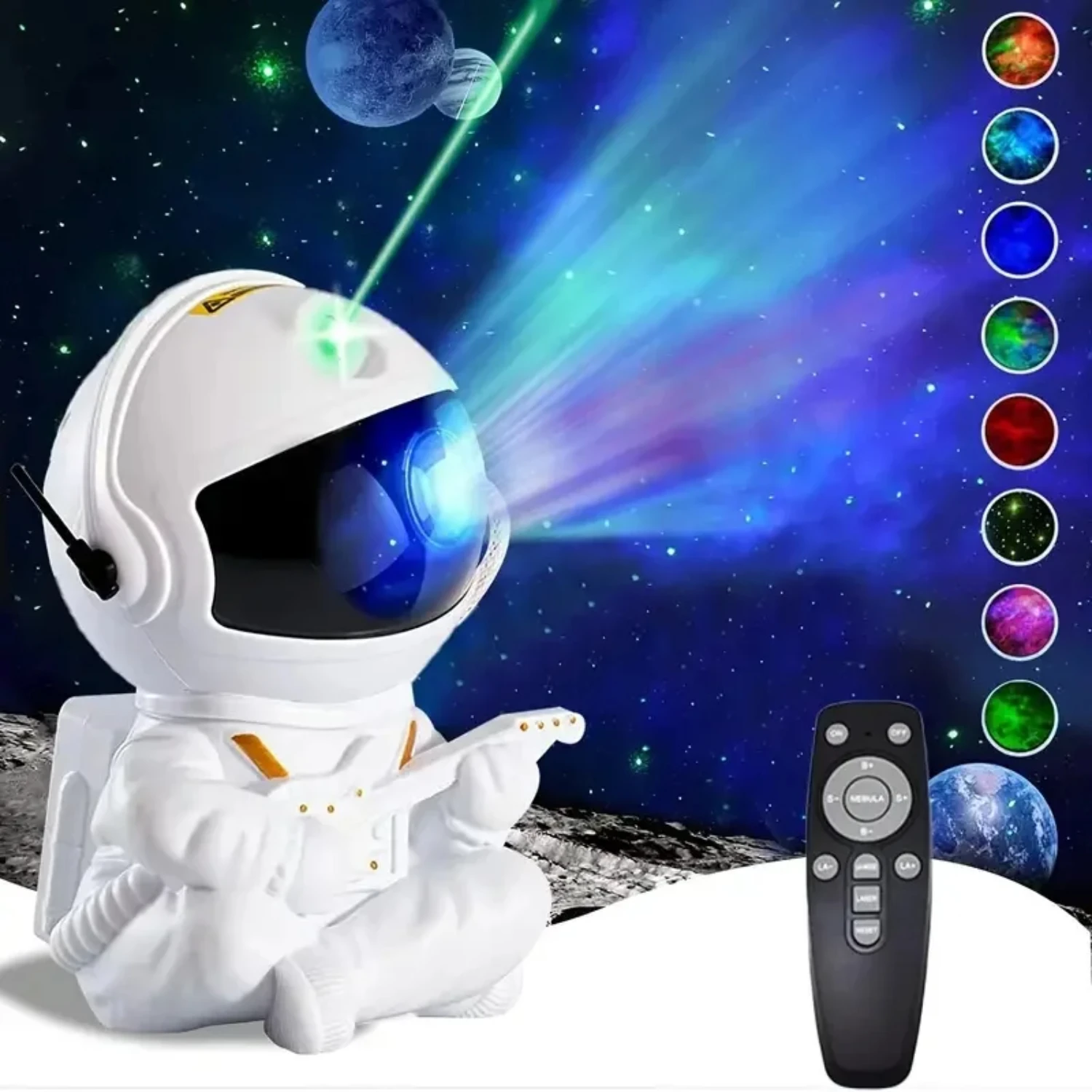 Proyector de estrellas LED, luz nocturna, cielo estrellado, astronauta, Lámpara decorativa para dormitorio, regalos para niños, nuevo