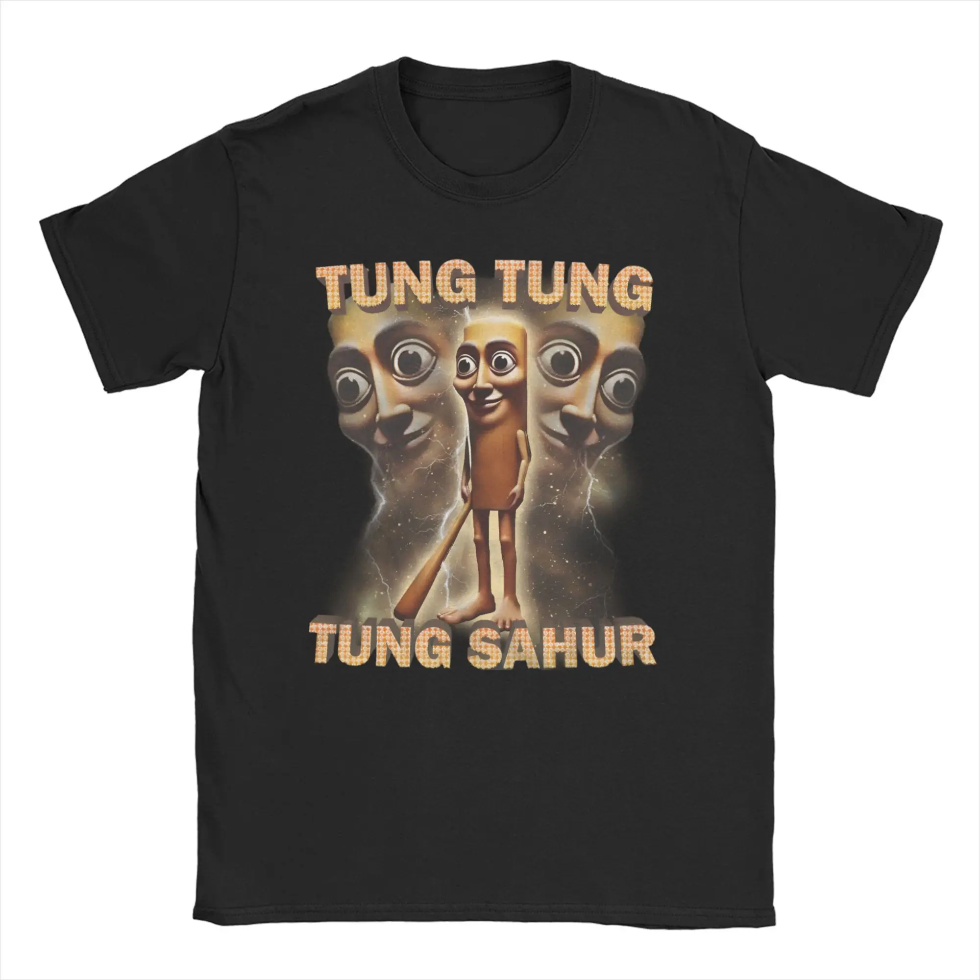 

Men Women's Tung Tung Tung Sahur T Shirts Italian Brainrot Meme Pure Cotton Clothes Short Sleeve O Neck Tees 4XL 5XL 6XL T-Shirt
