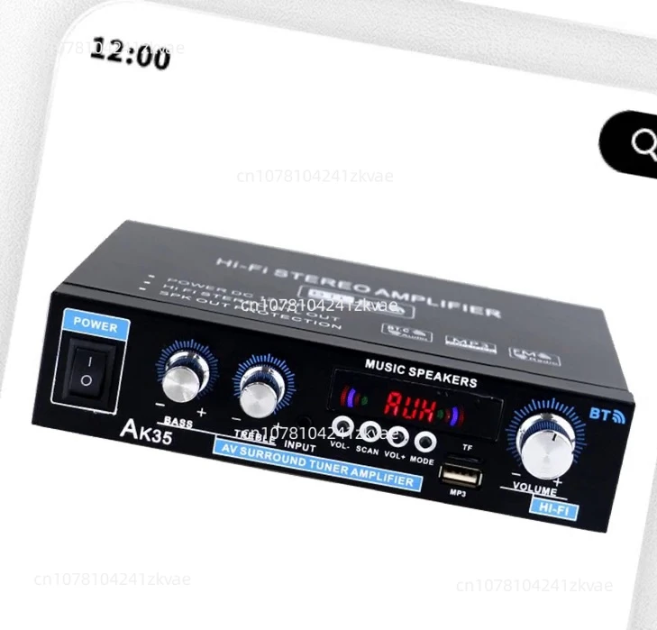 AK35 Digital Amplifier Bluetooth USB Two Channel Amplifier Practical Convenient