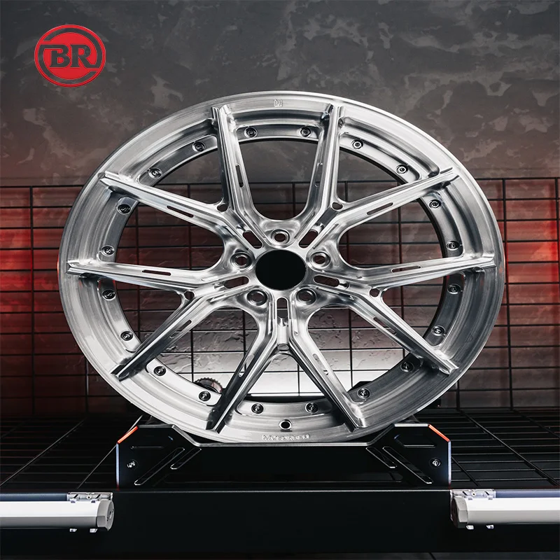Borui Forging 2-piece Custom Suitable For Mercedes C8 For Ferrari Polished Deep Disc Alloy Wheels 16-26 Inch Luxury Car Wheels