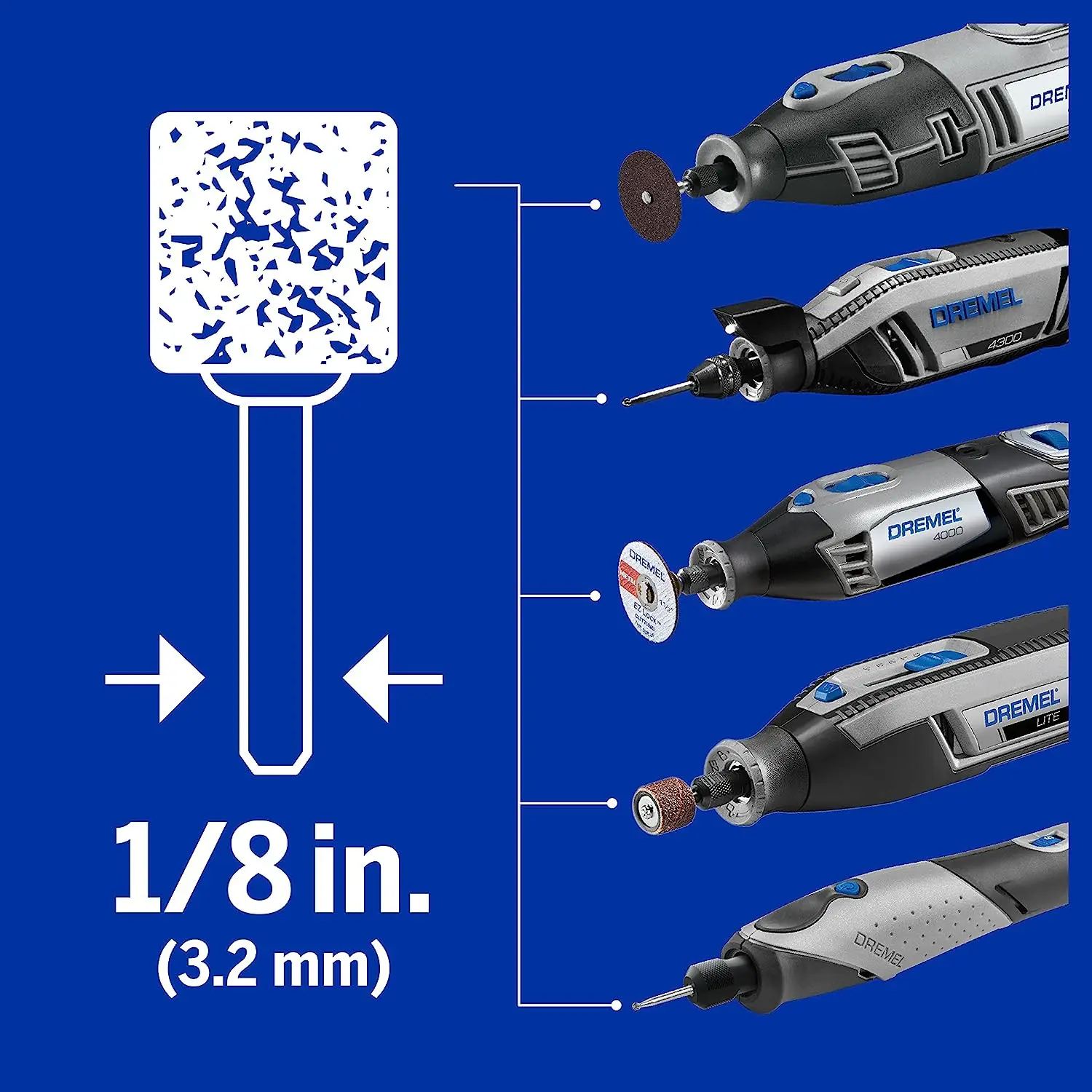 Imagem -06 - Kit de Rodas de Corte Dremel-ez 11 Pcs Ez68801 38 mm Discos de Corte para Plástico e Metal Ferramenta Rotativa