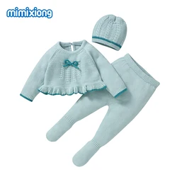 Baby Girl Casual Clothes Set Spring Autumn Long Sleeve Sweater Shirts+Pants Outfits for Newborn Infant Winter Outwear Tracksuits