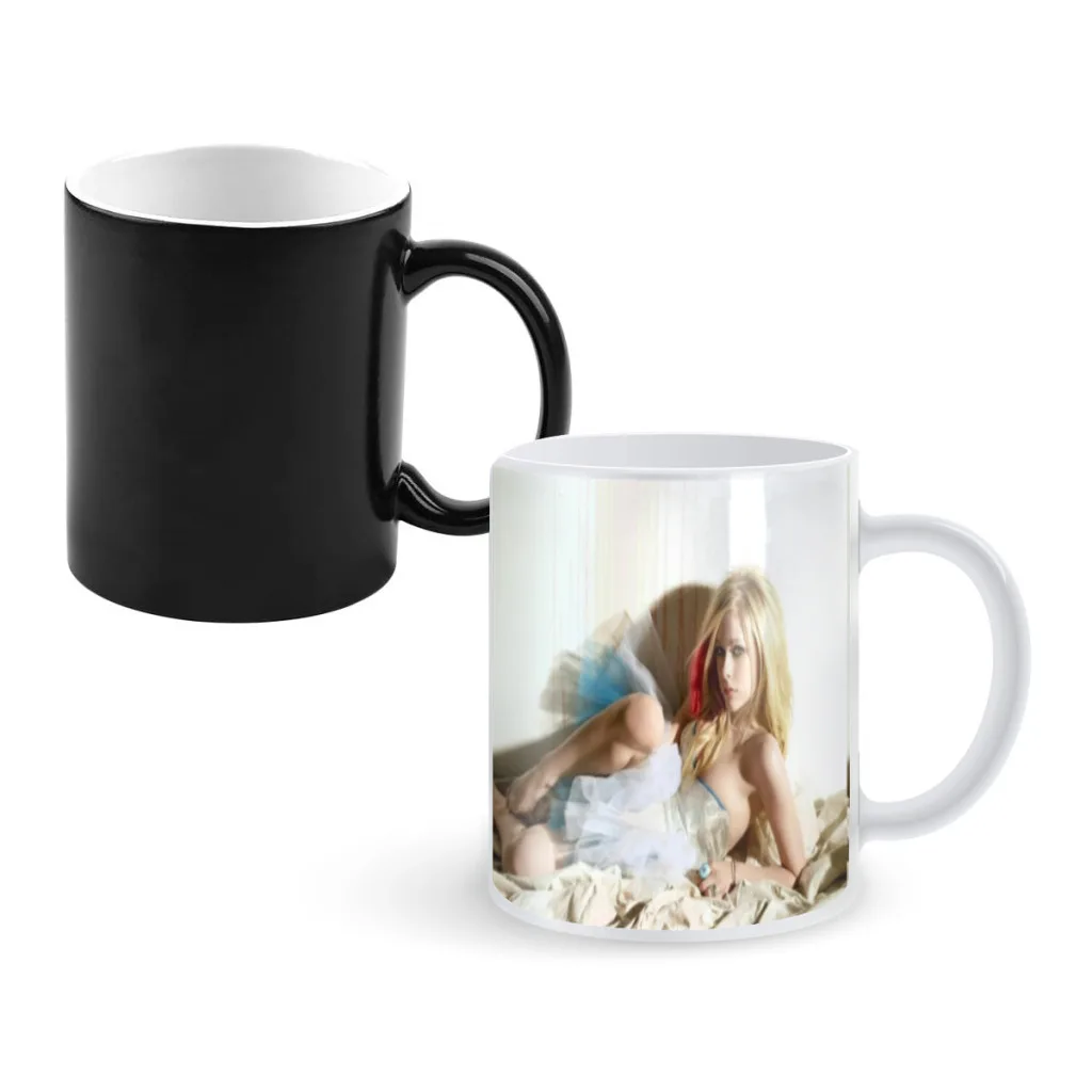 

Avril Ramona Lavigne Singer One Piece Coffee Mugs And Mug Creative Color Change Tea Cup Ceramic Milk Cups Novelty Gifts