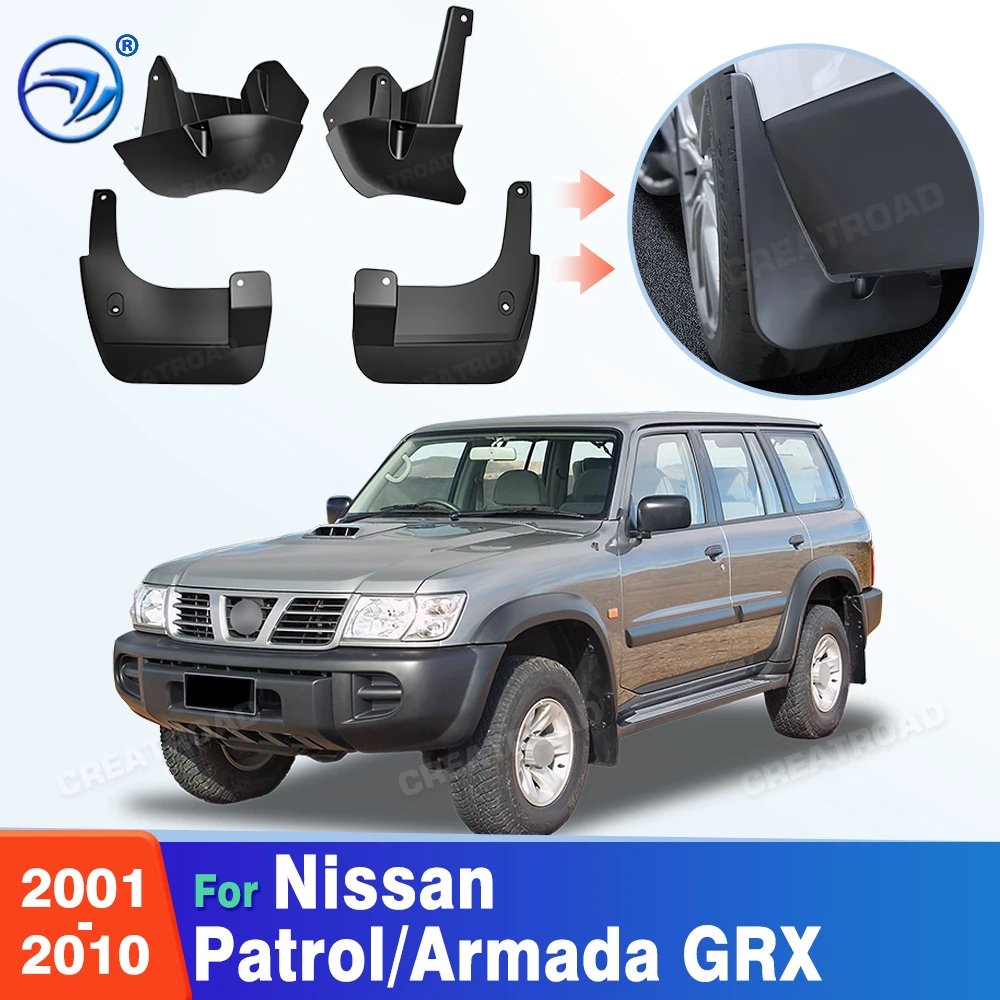 For Nissan Patrol/Armada GRX 2001 2002 2003 2004 2005 2006 2007 2008 2009 2010 Fender Mudflaps Splash Guards Mudguards Mud Flaps