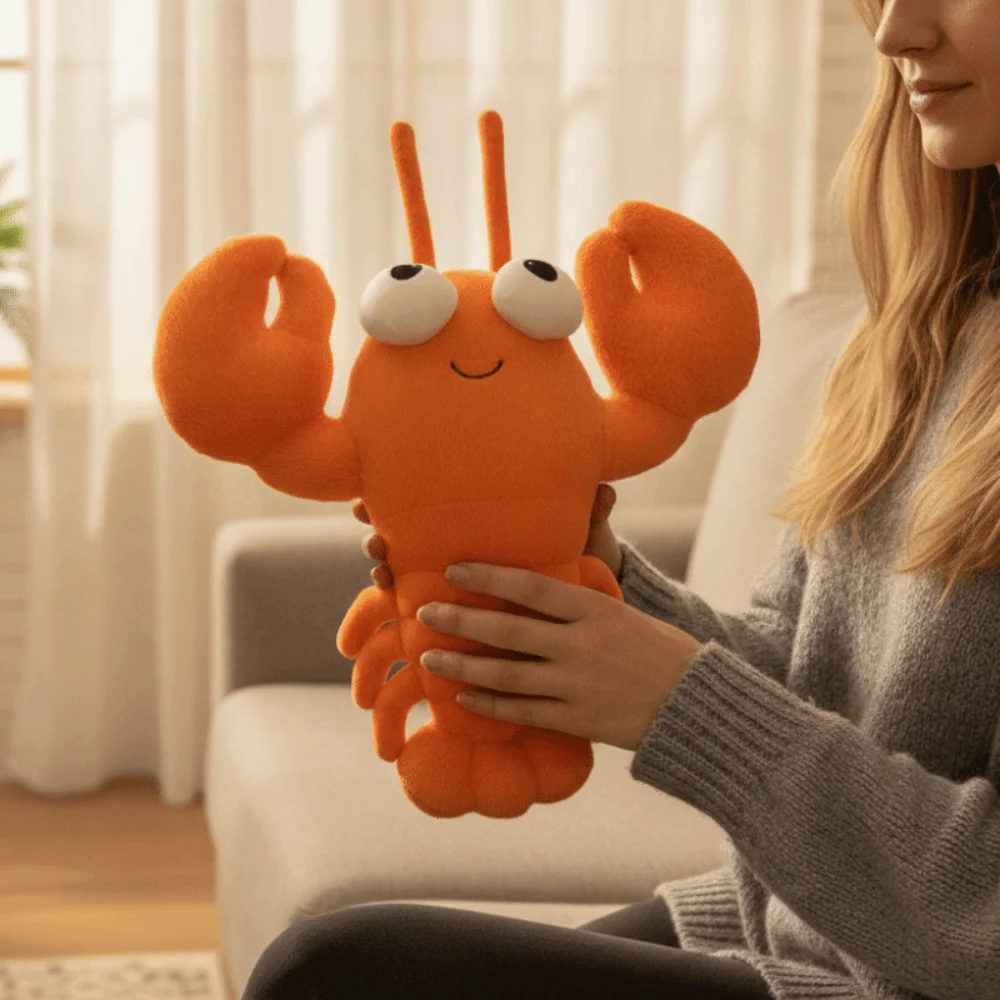 Novelty PP Cotton Crab Simulation Soft Animal Lobster Cartoon Collection Sea Crab Valentine's Birthday