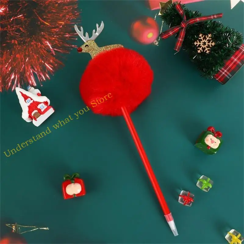 

J60A 6 ПК/установка 0,7 мм Cartoon Pen Рождественская шариковая ручка декоративная ручка гладкая писательская перо.