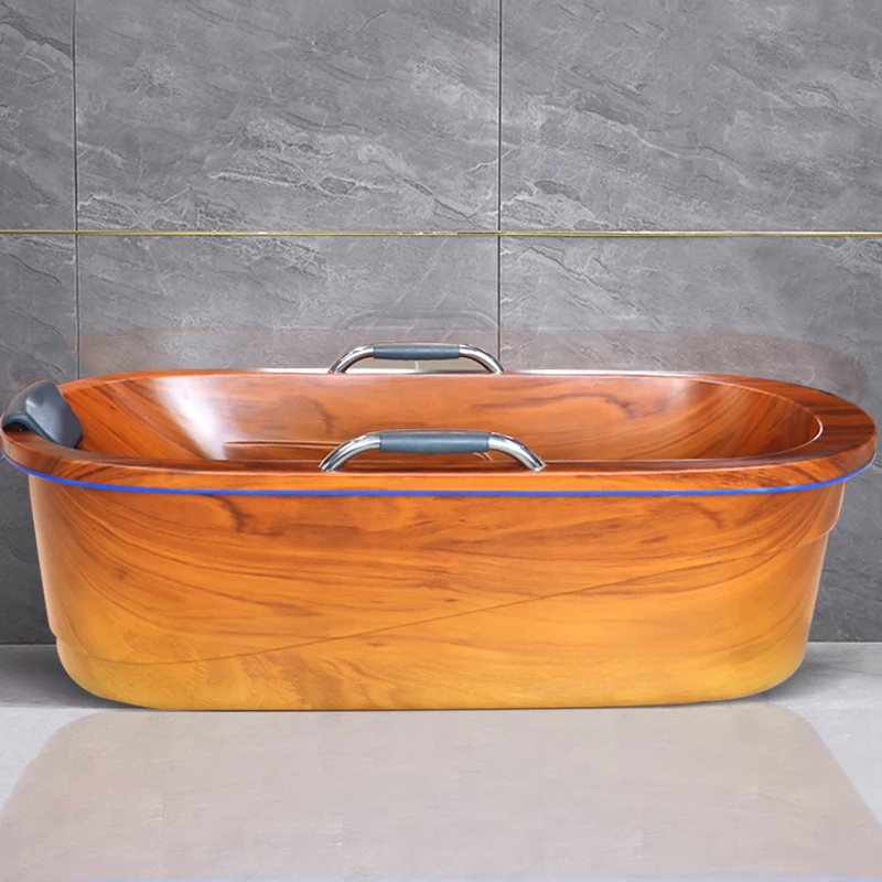 Acrylic Bathtub for Home Use, Small Apartment, Health Center, Beauty Salon, Bathing and Massage Integrated Molded Tub