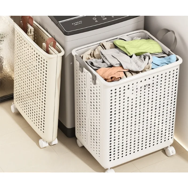 

Folding laundry basket Household laundry basket Storage large Balcony bathroom laundry basket