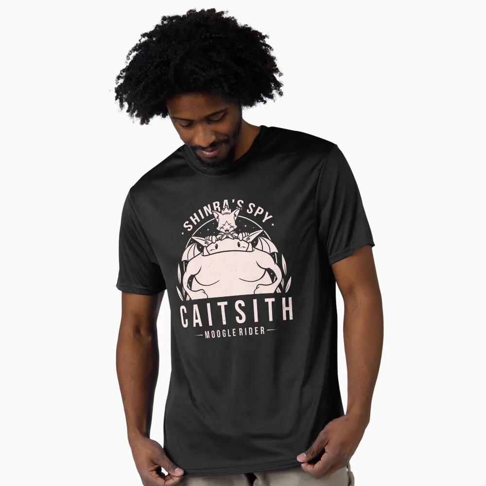

Final Fantasy Cait Sith Gift t shirt for men 90s Video game graphic tee Y2K Clothes 100% Ccotton Large size Tops S-6XL