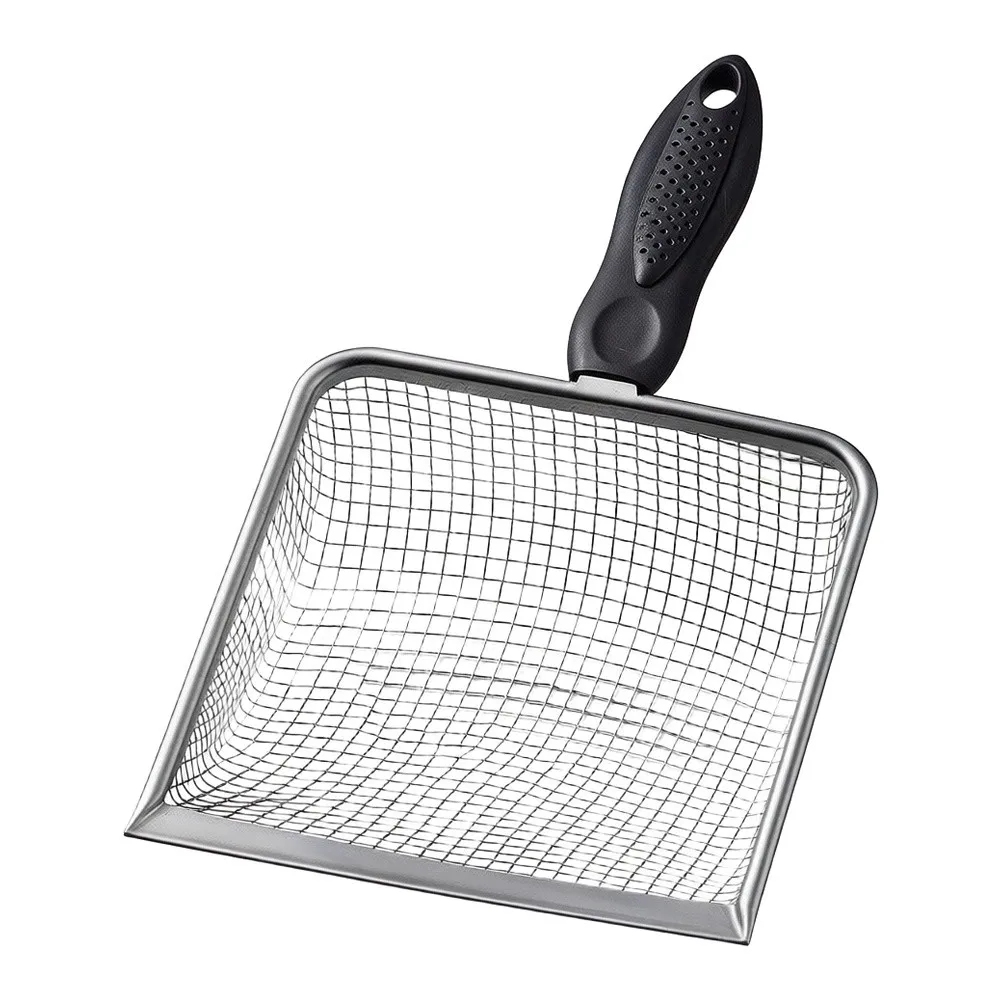 5pcs Stainless Steel Sifting Shovel Set Fine Mesh Sieve Scoop For Chicken C'oop Pheasantry Cat Litter Poop Cleaning Garden Tool