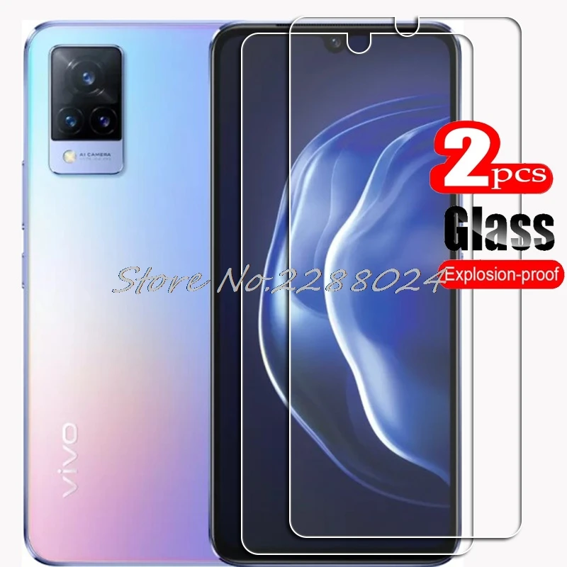 2PCS FOR Vivo V21 HD Tempered Glass Protective On VivoV21 5G V21e Phone Screen Protector Film