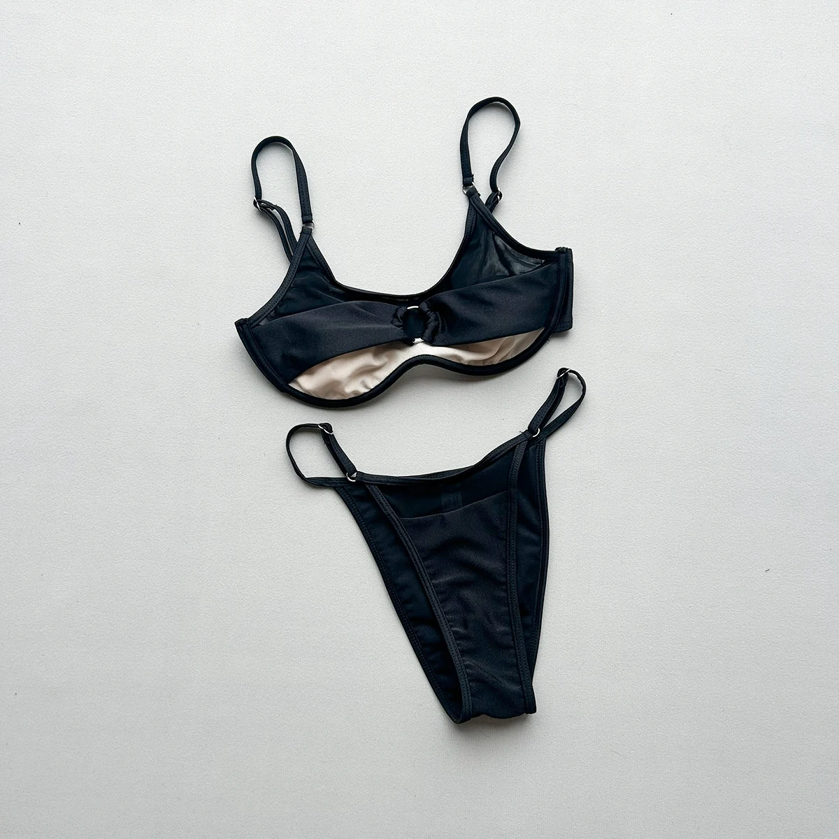 2026 sexy maiô feminino banho sólido tanga malha biquinis biquini maiô conjunto de biquíni terno de natação beachwear