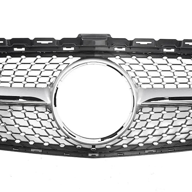 New! Front Bumper Grille Racing Grill Diamond w/o camera For Mercedes Benz C W205 C205 S205 2014-2018 C180 C200 C250 C260 C300 M