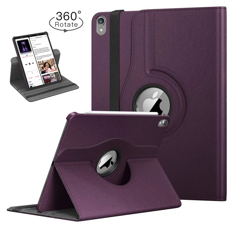 Case For Ipad Pro 11 2018 A1980 A2013 A1934 360 Rotating Folio Stand Smart Leather Funda Cover For iPad pro 11