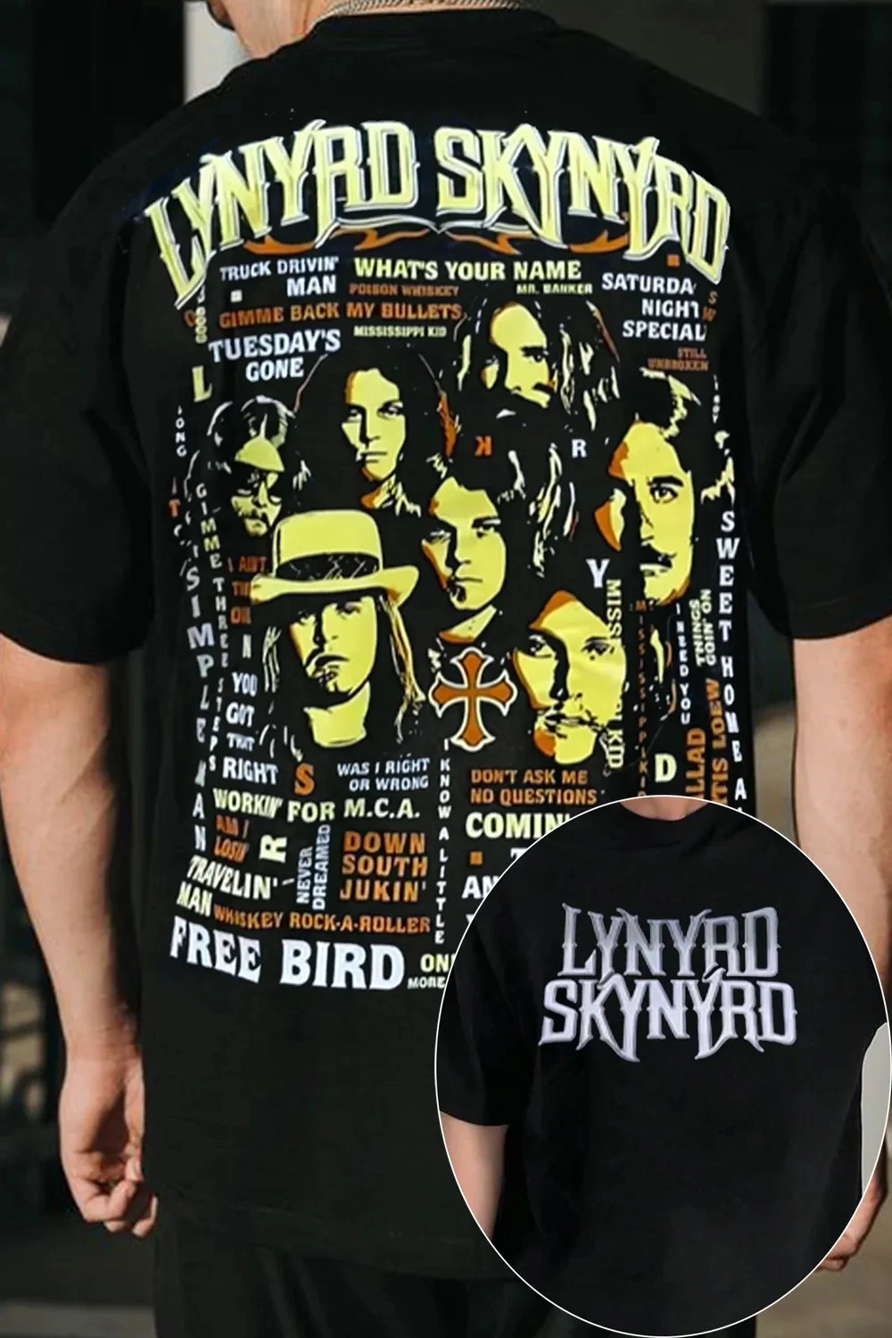Hot 2026 Lynyrd Skynyrd Rock Band Graphic TShirt Mens Womens Cotton Tees Summer Casual Short Sleeve Round Neck Clothing Loose