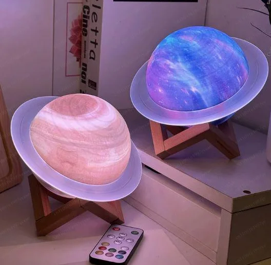 Dream Saturn Ring LED Glow Bluetooth Speaker Wireless Desktop Audio Home Bedroom Decor Heavy Bass Subwoofer