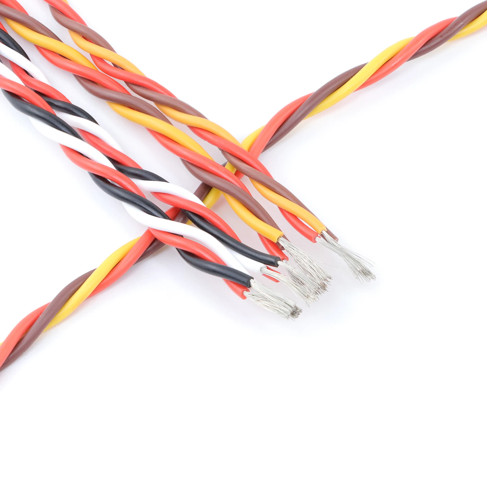 1/2/3/5/8/10/20/50M 26/22AWG JR Futaba Servo Extension Twisted Wire 30/60 Cores Twisted Cable Cord Lead Copper Wire for RC Model