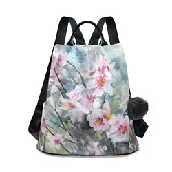 New Anti theft fashionable backpack for women Flower Print backpack, waterproof backpack wallet, colorful travel bag