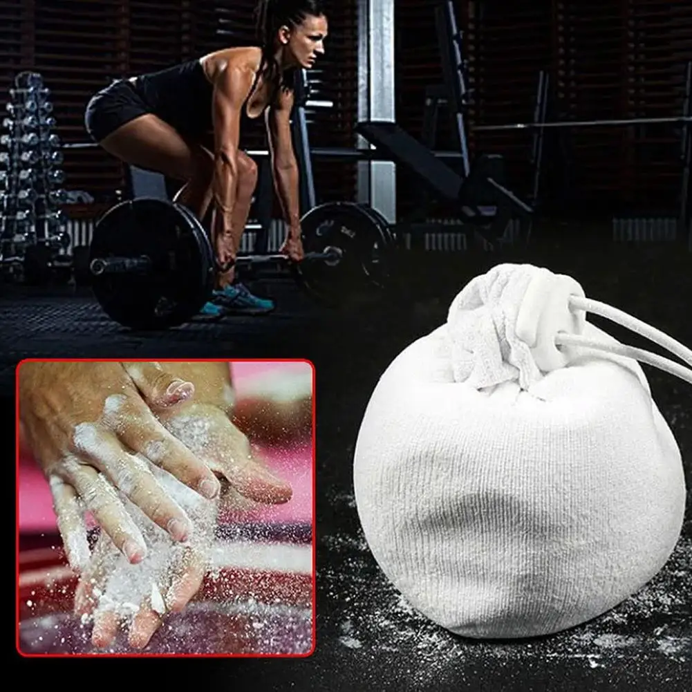 56g Sports Fitness Anti Slip Chalk Magnesium Powder For Climbing Weightlifting Non-slip Dry Hand Powder Sport Powder Ball