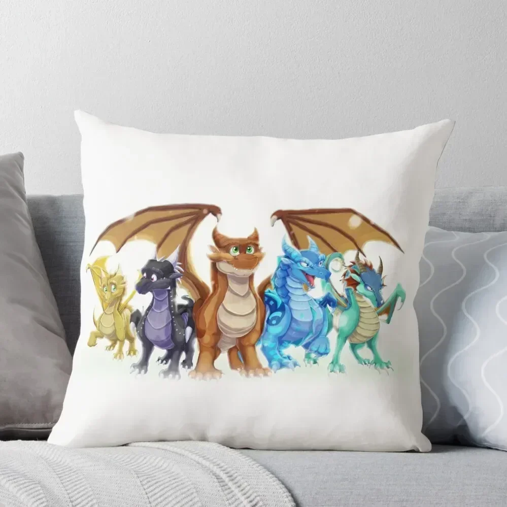 

Wings of Fire Main Five Throw Pillow Custom Cushion Photo covers for pillows Christmas Throw Pillows Covers pillow