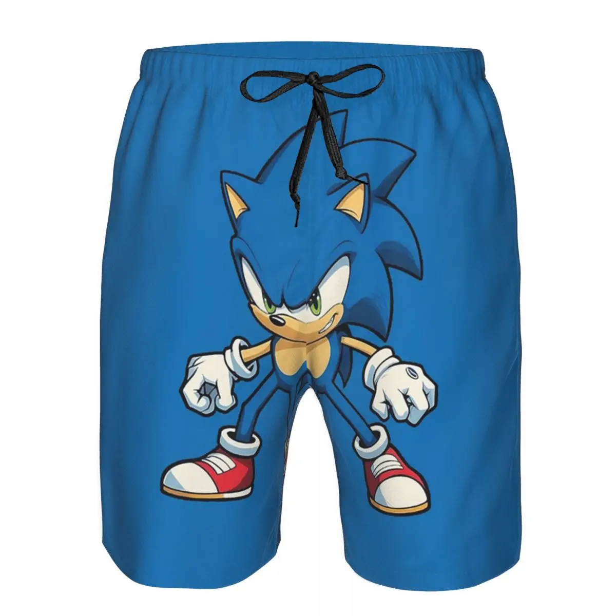 Sonic The Hedgehog Ready For Action Trunks Beach Board Shorts Casual Quick Dry Swim Summer Men Pants