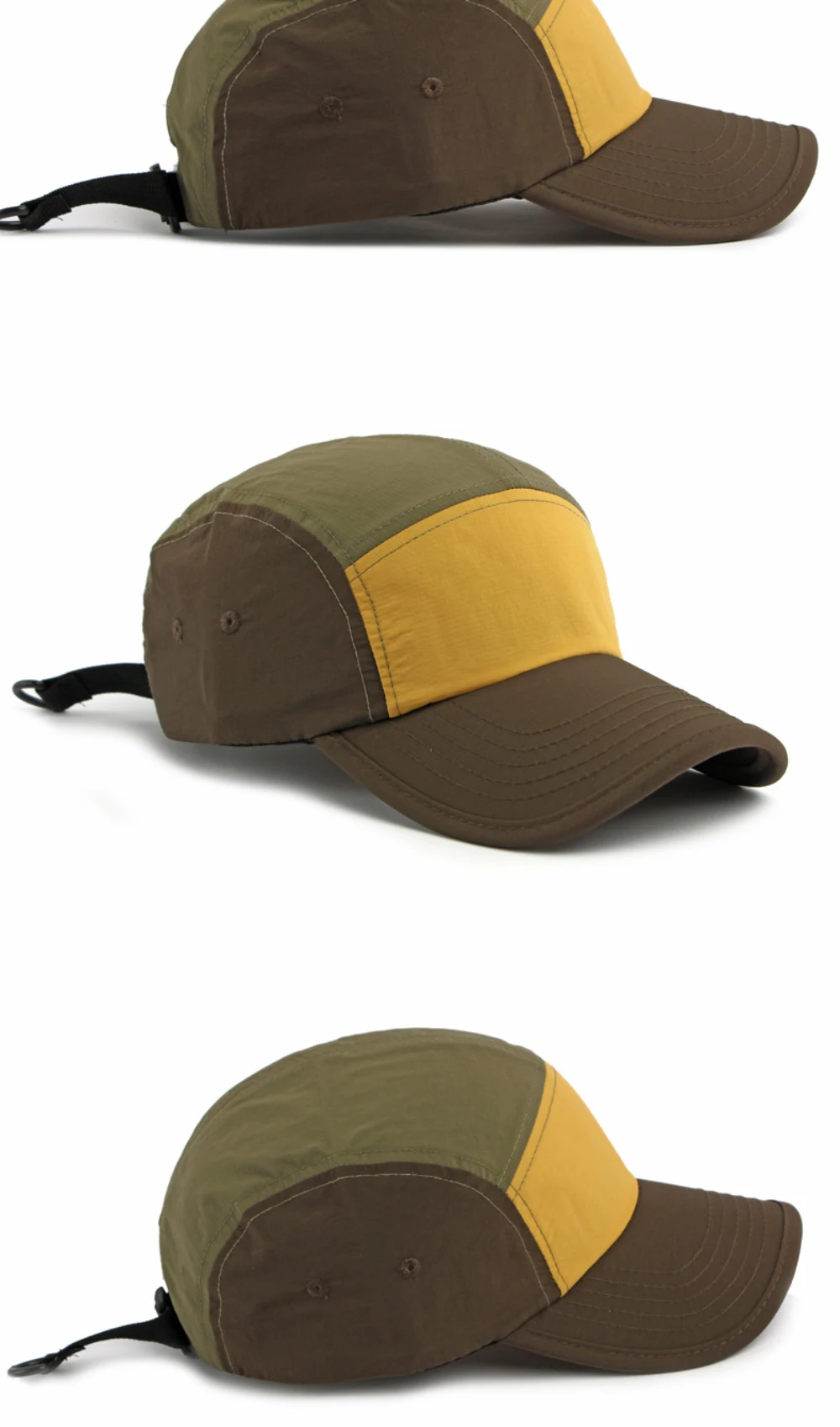 HT5123 Frühling Sommer Sonnenkappen für Herren Damen 2026 Neue Patchwork Verstellbare Snapback-Kappe Männlich Weiblich Sport Lauf Baseball Caps – Detail 9