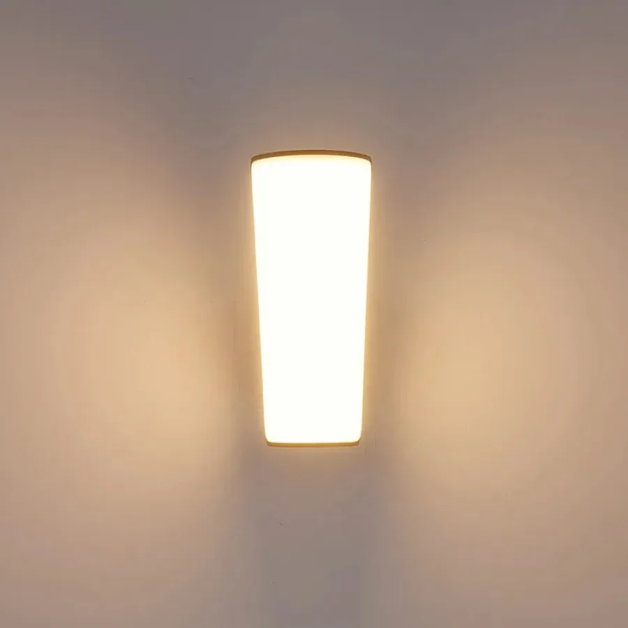 UDDALight 12W Outdoor Wall Light, IP65 Waterproof Aluminum LED Sconce, Up/Down Porch Lamp for Garden Balcony Patio