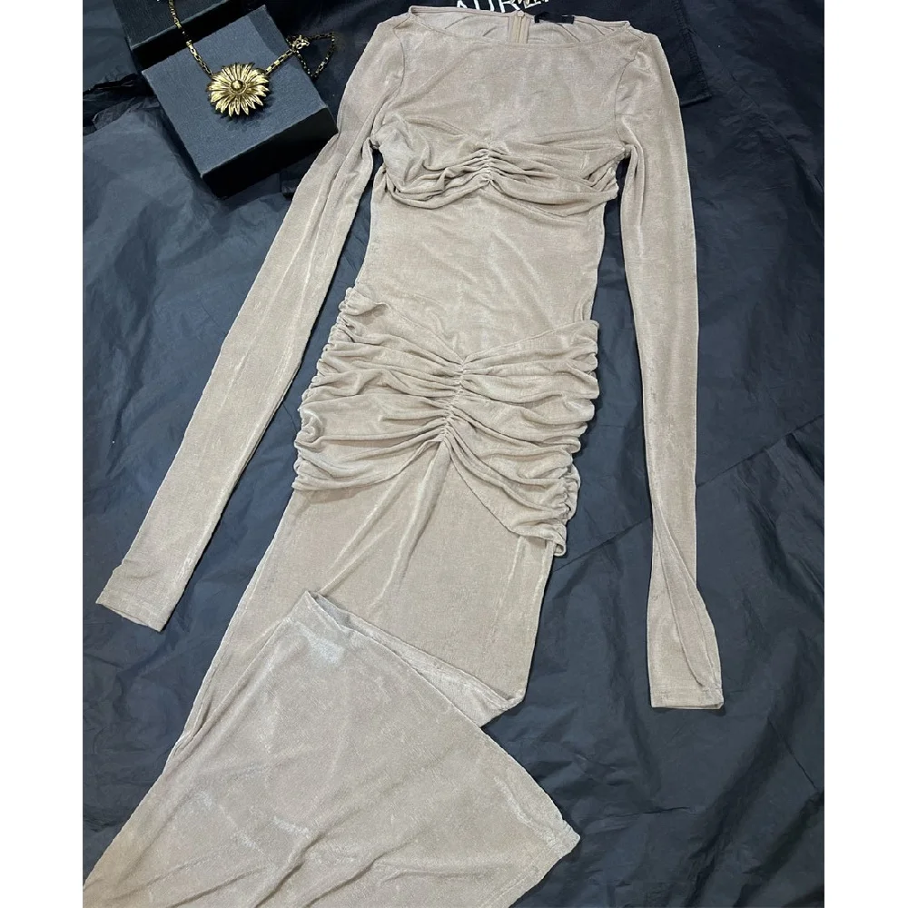 2025 الشتاء ملابس نسائية جاهزة ثوب مسائي متماسكة تمتد مشد فستان أنيق للسيدات Y2K موضة جديدة فستان الحفلات عالية الجودة