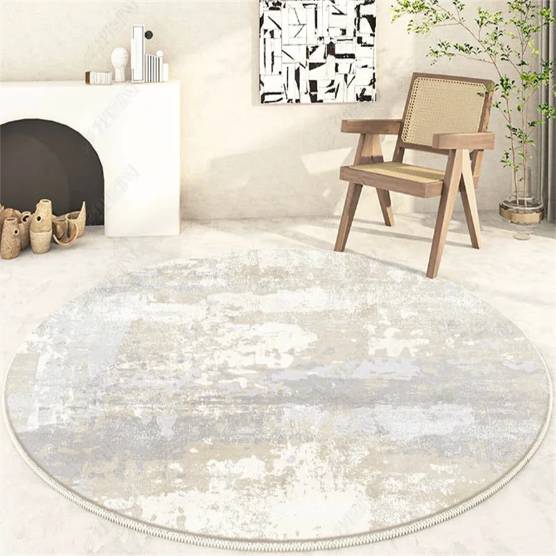 Art Abstract Round Carpet Living Room Study Tea Table Rug Bedroom Bedside Carpets Hanging Chair Computer Desk Dressing Table Mat