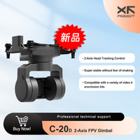 XF-C-20D Vertical 2-axis PTZ FPV Increased stability PTZ support DJI O3 CADDX spiral camera support head chase control