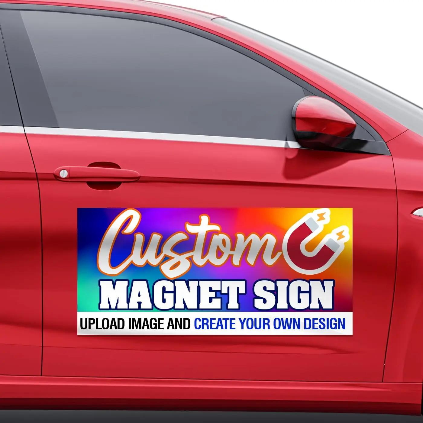 Custom Full Color Magnetic Car Signs, Ready in One Day for Business Advertising and Vehicle Promotion, Logo for Your Car Van Tru