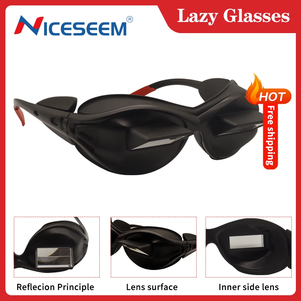 Lazy Creative Periscope Horizontal Reading Sit View Glasses Bed Prism Soft Frame Special Practical Spectacle