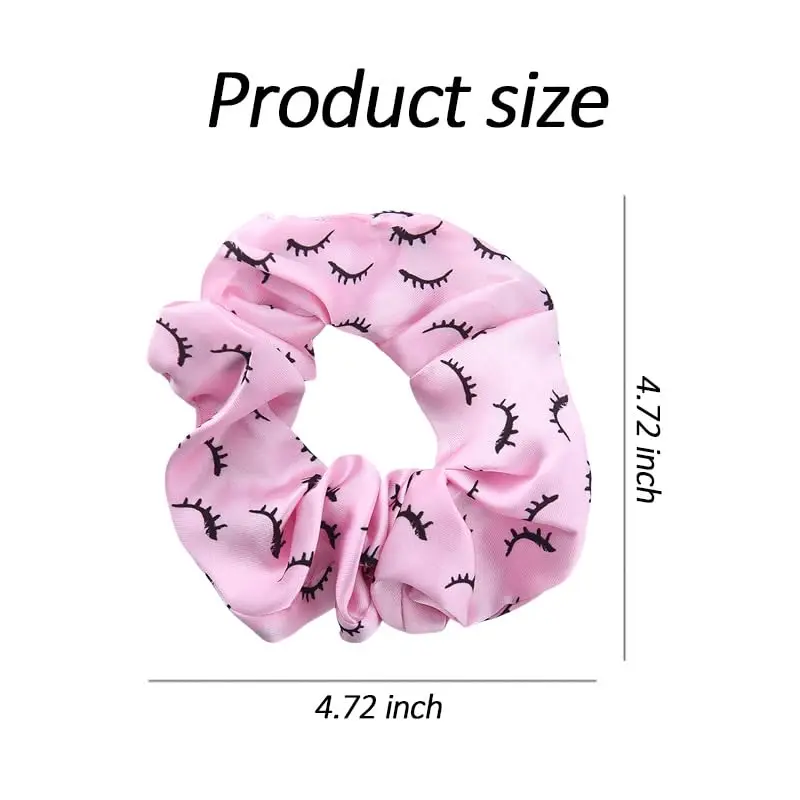5 Stück/20 Stück Haargummis mit Wimpernmuster, elastisches Haarband, Haargummi, Pferdeschwanzhalter für Damen, Accessoires, Stoff-Kopfbedeckung – Detail 2