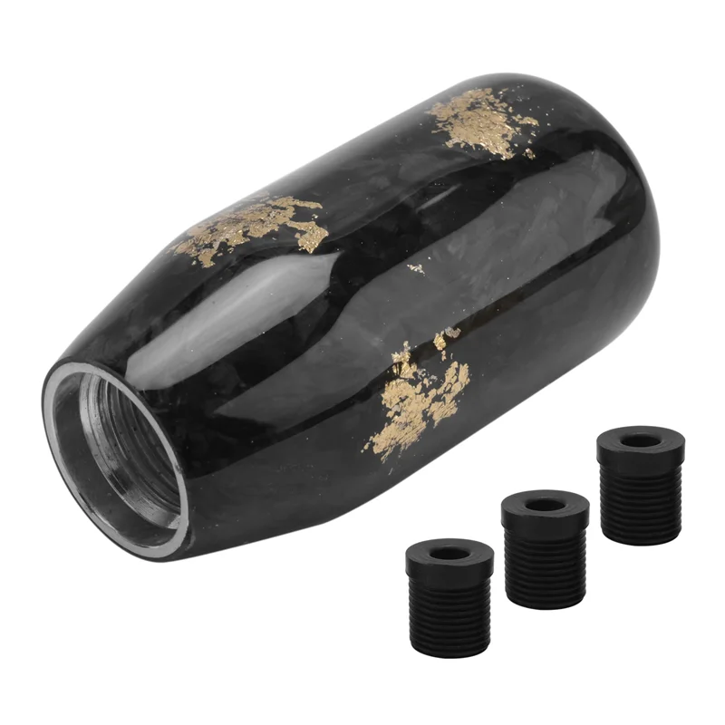 

Forced Fiber Gear Shift Knob Universal Cylindrical Design For Most Cars Decorative Accessory SFN091 Golden