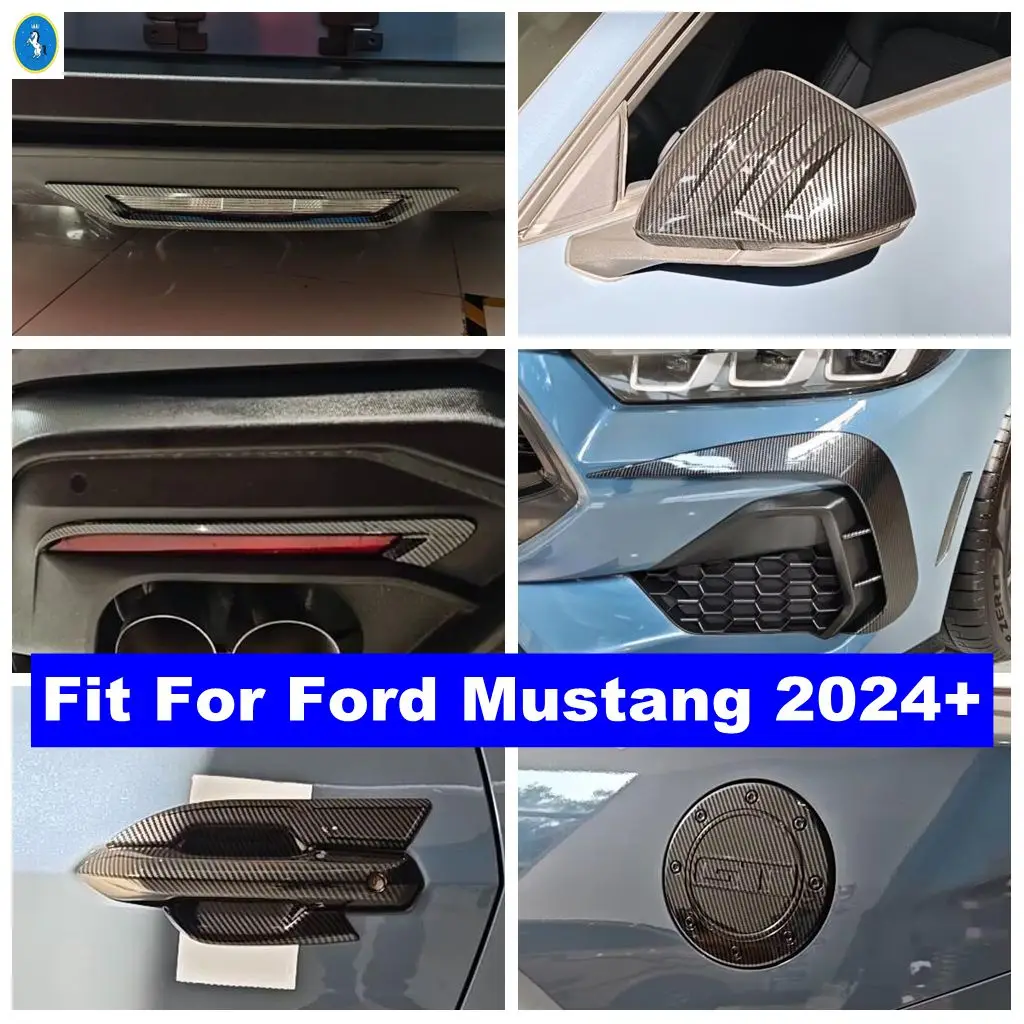 

Accessories Rear Brake Lights / Rearview Mirror / Fog Lamp / Door Handle Bowl / Fuel Tank Cover Trim For Ford Mustang 2024 2025