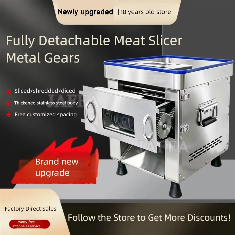 

Electric Meat Cutting Machine 110V/220V Meat Cutter Commercial Home Stainless Steel Vegetable Cutter Machine Meat Slicer