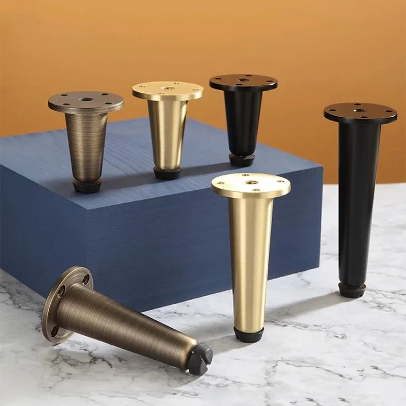 1pc Furniture Copper Foot Pads Cabinet Support Foot Pads Cabinets/coffee Tables/sofa  Foot Pads with Screws Hardware Accessories