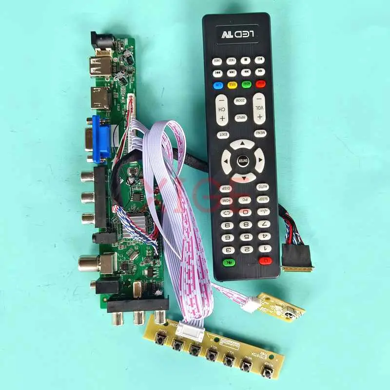 Controller Driver Board For N156BGE-L11/L21/L31/LA1/LB1 DIY Kit USB/DHMI/VGA/AV Laptop Screen LVDS 40 Pin 1366x768 15.6