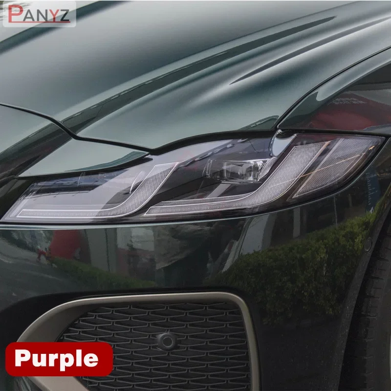

TPU Car Headlight Protective Film Clear to Black/Purple Intelligent UV Self Healing Anti scrastch For Nissan BYD Jaguar MG