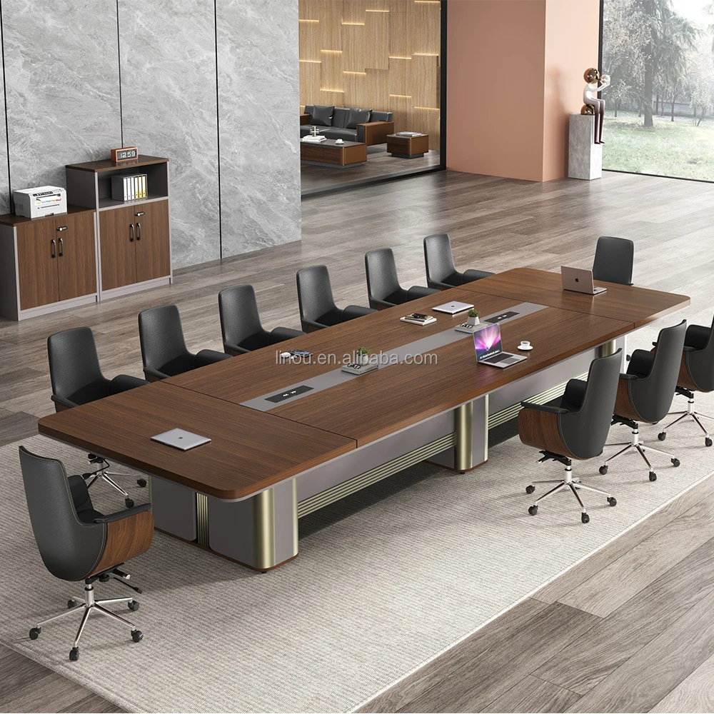 

Современный модульный офисный конференц-стол на 12 человек, алюминиевая доска, мебель для конференц-зала, прямые столы с фабрики