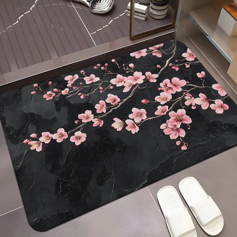 

Коврик для прихожей VIKAMA с принтом в виде веток вишни, кухонный коврик, можно стирать в машине, подходит для гостиных, прихожих.