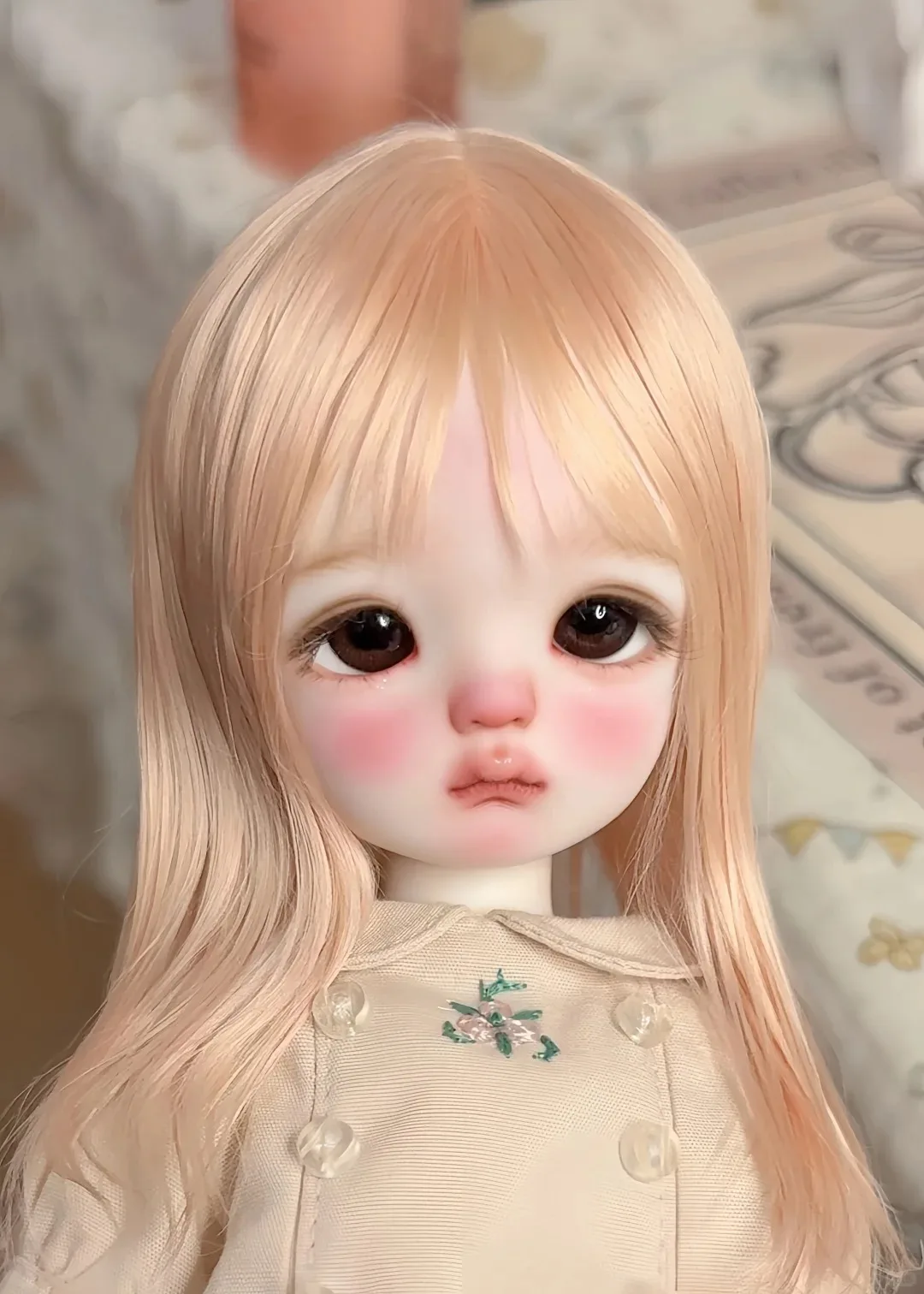 

New sd 26cm BJd Doll-1/6 Pretty Girl maron Resin Model Series Toy Birthday Gift DIY Makeup