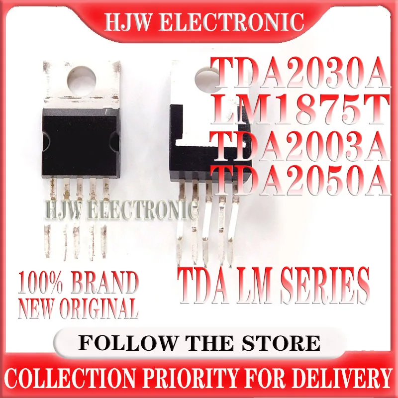 10pcs TDA2030 TDA2030A TDA2003A TDA2050A LM1875T LM1875 linear audio amplifier short-circuit and thermal protection IC