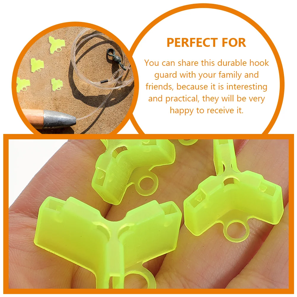 250pcs Fishing Hook Covers Safety Bonnet Protective Guard Portable Hat Yellow 1 5# Each Anti Scratch