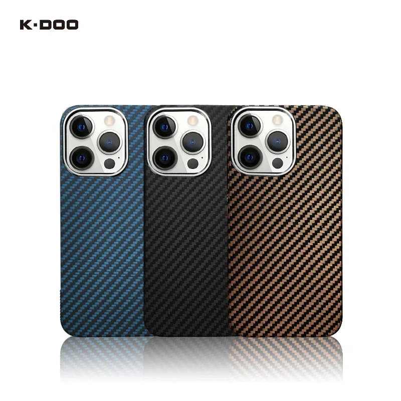 KZDOO K-DOO Case Kevlar Fiber Protective Luxurious Cover For Phone Case for iPhone 16 15 14 Pro Max Plus Phone Cover Phone Case