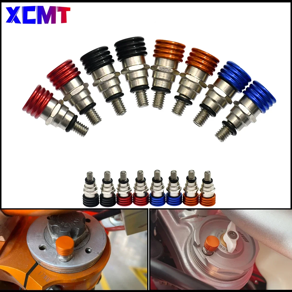 

M4x0.7 Motorcycle CNC Fork Air Bleeder Valves For KTM EXC EXCF SX SXF XC XCF XCW XCFW 150 200 250 300 350 400 450 500 Motocross